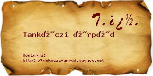 Tankóczi Árpád névjegykártya